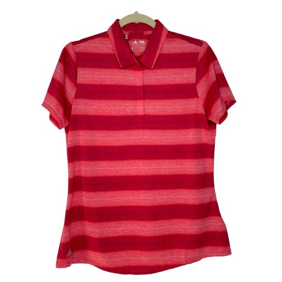 adidas Tops - Adidas Striped Short Sleeve Polo Shirt NWT Sz L